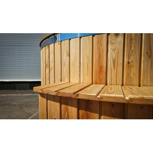 Akrilinis kubilas su integruota krosnele / 200cm - 225cm