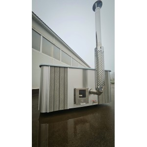 Fiberglass square hot tub with integrated heater / 220cm Quadro