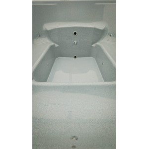 Stiklo pluosto kvadratinis kubilas su integruota krosnele / 220cm Quadro