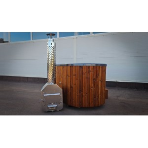 Acrylic ofuro hot tub with external heater / 2 person hot tub