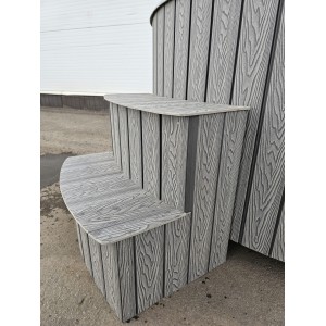 Stiklo pluošto kubilas su integruota krosnele / 200cm - 225cm