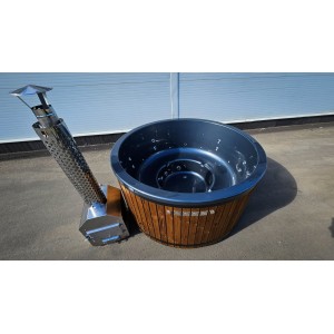 Fiberglass hot tub with external heater / 200cm - 225cm