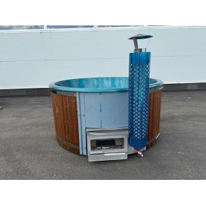 Fiberglass hot tub with external heater / 200cm - 225cm
