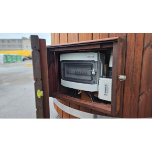 Stiklo pluošto ofuro kubilas su išorine krosnele / 2 asmenų kubilas