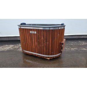 Fiberglass ofuro hot tub with external heater / 2 person hot tub