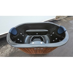 Fiberglass ofuro hot tub with external heater / 2 person hot tub