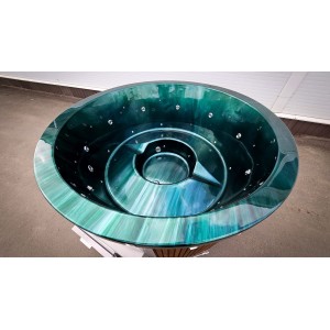 Acrylic hot tub with external heater / 200cm - 225cm