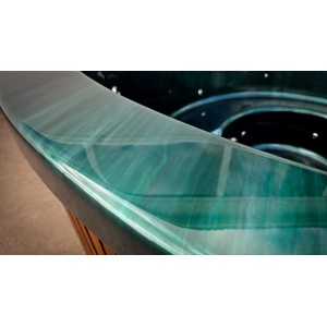 Akrilinis kubilas su išorine krosnele / 200cm - 225cm