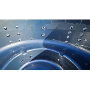 Fiberglass hot tub with external heater / 200cm - 225cm