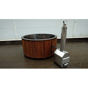 Akrilinis kubilas su išorine krosnele / 200cm - 225cm