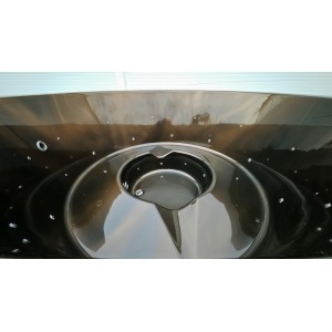 Akrilinis kubilas su išorine krosnele / 200cm - 225cm