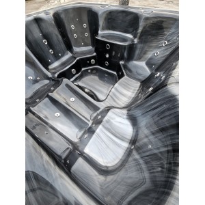 Acrylic jacuzzi hot tub with integrated heater / 245cm Quadro