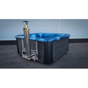 Acrylic jacuzzi hot tub with external heater / 220cm Quadro