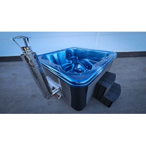 Acrylic jacuzzi hot tub with external heater / 220cm Quadro