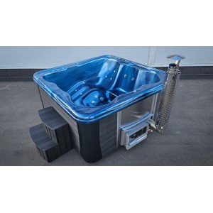 Acrylic jacuzzi hot tub with external heater / 220cm Quadro