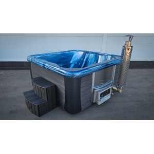 Acrylic jacuzzi hot tub with external heater / 220cm Quadro