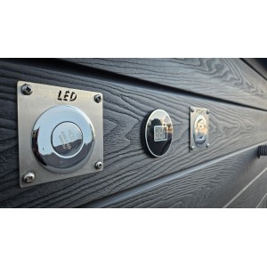 Akrilinis jacuzzi kubilas su išorine krosnele / 220cm Quadro