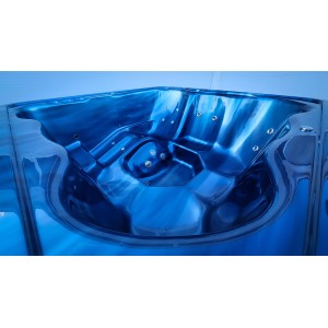 Akrilinis jacuzzi kubilas su išorine krosnele / 220cm Quadro