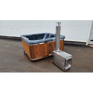 Acrylic jacuzzi hot tub with external heater / 220cm Quadro