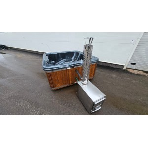 Akrilinis jacuzzi kubilas su išorine krosnele / 220cm Quadro