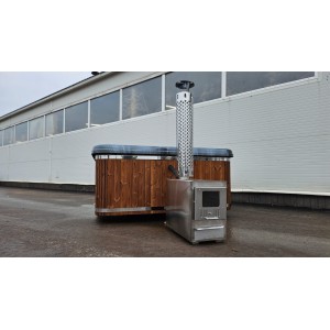 Acrylic jacuzzi hot tub with external heater / 220cm Quadro