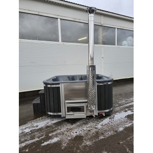 Acrylic square hot tub LOUNGE with integrated heater / 204cm Quadro