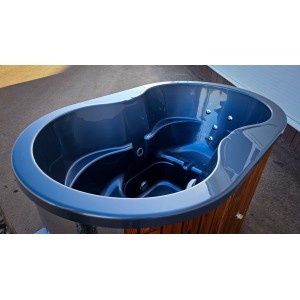 Acrylic ofuro hot tub with external heater / 2 person hot tub