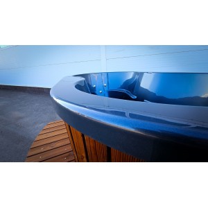 Acrylic ofuro hot tub with external heater / 2 person hot tub