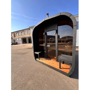 2m Cube Sauna | Compact Outdoor Garden Sauna