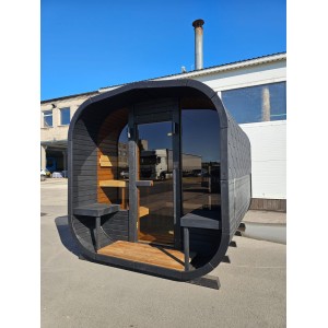 4m Cube Sauna + Relax Room | Versatile Garden Sauna