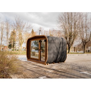 4m Lux Cube Sauna + Relax Room | Luxurious Garden Sauna