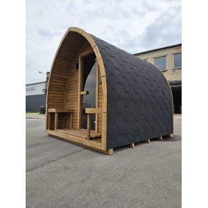 2m Leaf Sauna | Compact Outdoor Garden Sauna