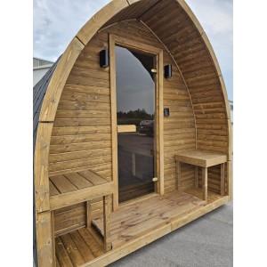 2m Leaf Sauna | Compact Outdoor Garden Sauna