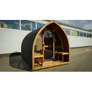 4m Leaf Sauna + Relax Room | Versatile Garden Sauna