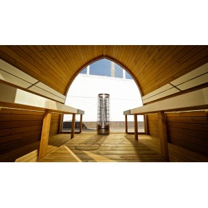 4m Leaf Sauna + Relax Room | Versatile Garden Sauna