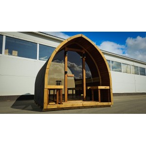 4m Leaf Sauna + Relax Room | Versatile Garden Sauna