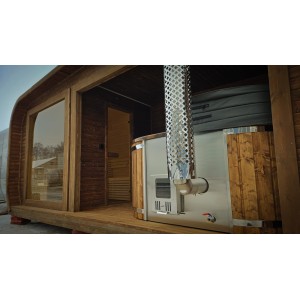 LUX CUBE 2in1 Sauna and hot tub combo