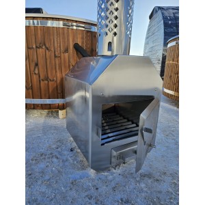 Fiberglass hot tub with external heater / 200cm - 225cm