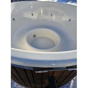 Fiberglass hot tub with external heater / 200cm - 225cm