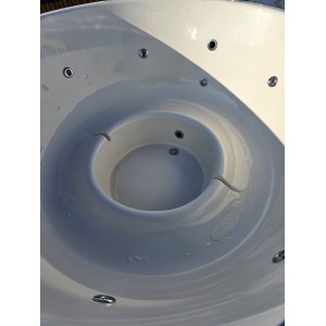 Fiberglass hot tub with external heater / 200cm - 225cm