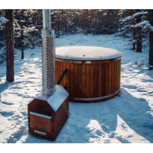 Fiberglass hot tub with external heater / 200cm - 225cm