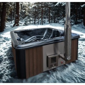 Acrylic jacuzzi hot tub with integrated heater / 245cm Quadro