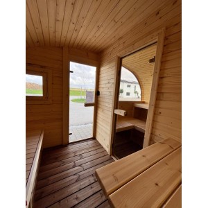 4.2m Oval Sauna + Relax Room | Luxurious Garden Sauna