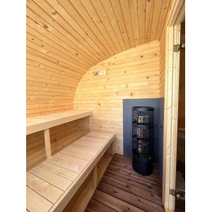 4.2m Oval Sauna + Relax Room | Luxurious Garden Sauna