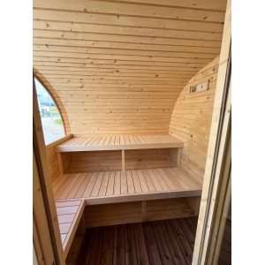 4.2m Oval Sauna + Relax Room | Luxurious Garden Sauna