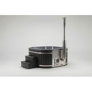 Acrylic square hot tub with integrated heater / 202cm Quadro