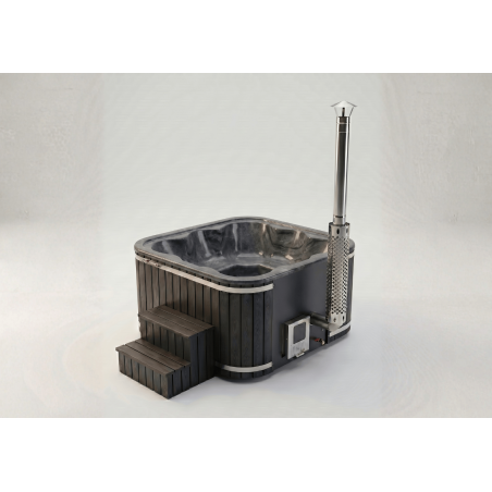Acrylic square hot tub LOUNGE with integrated heater