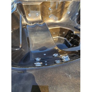 Acrylic square hot tub LOUNGE with integrated heater / 204cm Quadro