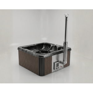 Acrylic jacuzzi hot tub with integrated heater / 245cm Quadro