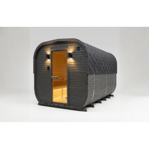 4m Cube Sauna + Priešpirtis | Universali Lauko Pirtis